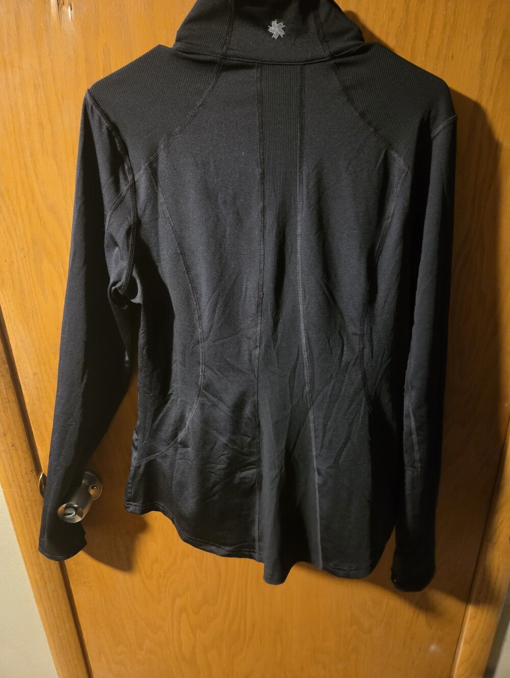 tek gear Black Long Sleeve With Zip Up Top